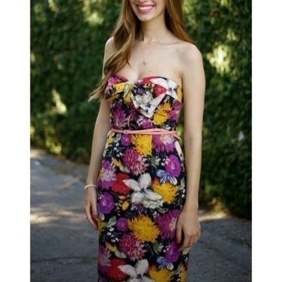 Moulinette Soeurs Women’s Floral Sheath Dress Size 6 - Picture 3 of 5